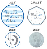 Twinkle Twinkle Little Star Party Paper Decorative Straws