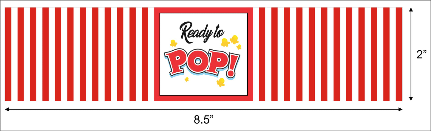 Ready to Pop Water Bottle Labels  