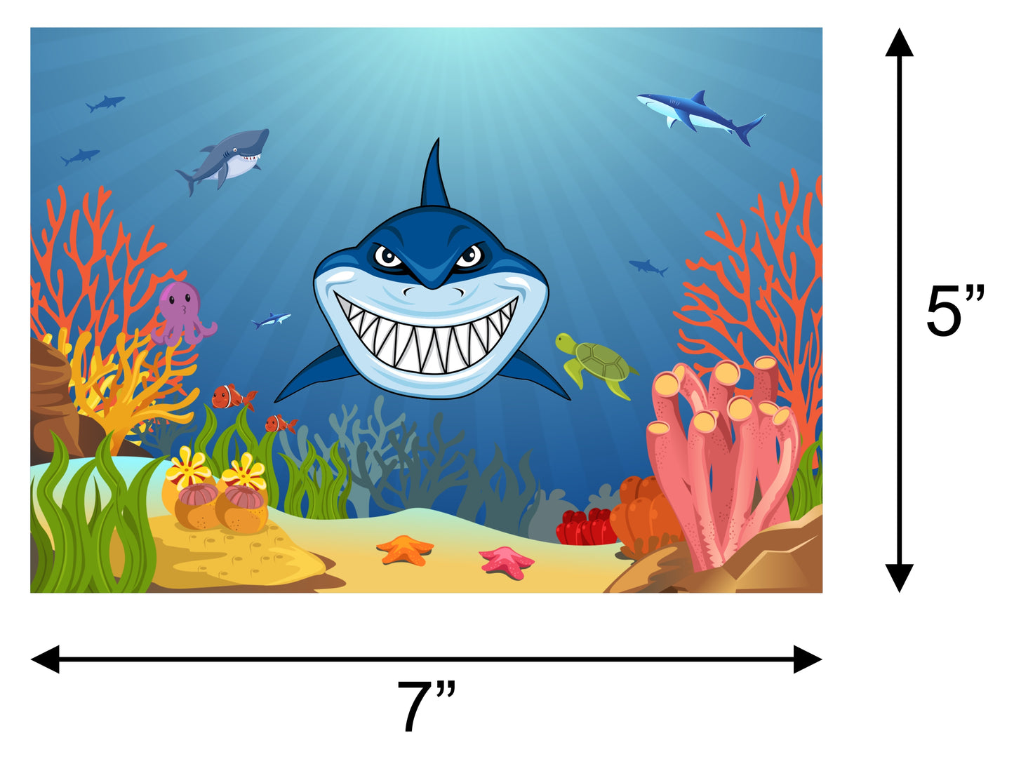 Shark Party Birthday Party Backdrop For Photography Banner Kids Event Cake Table Decor Home Decoration Photo Booth Background