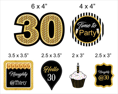 30th Birthday Party Cake Topper /Cake Decoration Kit