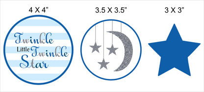 Twinkle Twinkle Little Star Theme Birthday Party Cupcake Toppers for Decoration