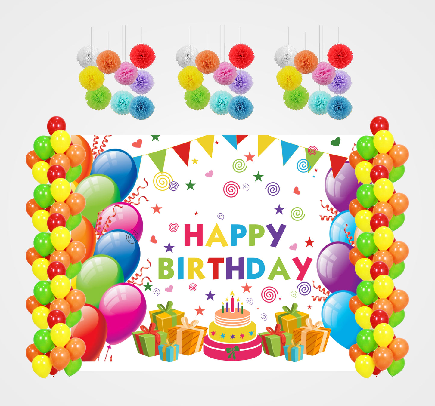 Joyful Theme Birthday Complete Decoration Kit 