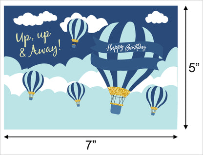 Hot Air Theme Birthday Party Backdrop