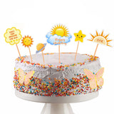 First Trip Around the Sun Theme Birthday Party Cake Topper