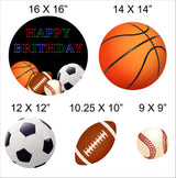 Sports  Theme Birthday Party Cutouts 