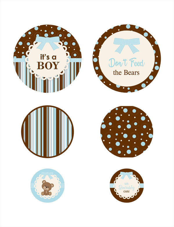 Cute Teddy Theme Welcome Baby Table Confetti