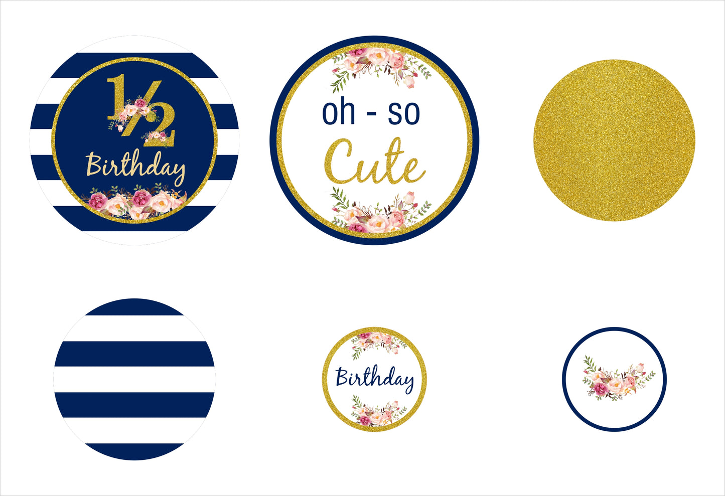 Half Birthday Party Table Confetti