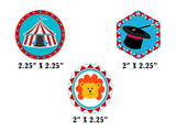 Carnival Theme Birthday Party Cupcake Toppers for Decoration