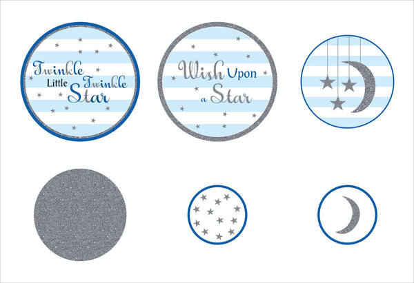 Twinkle Twinkle Little Star Theme Birthday Party Table Confetti