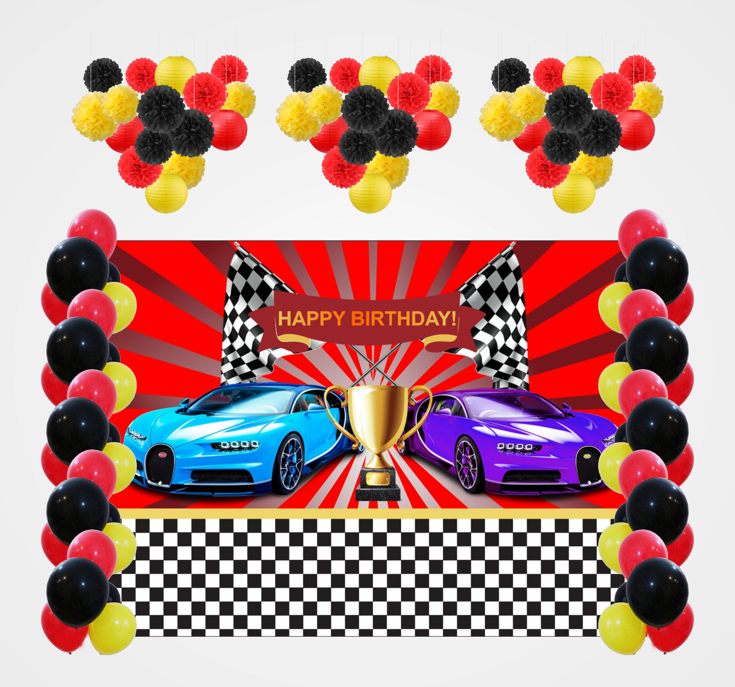 Cars Birthday Party Decoration Kit