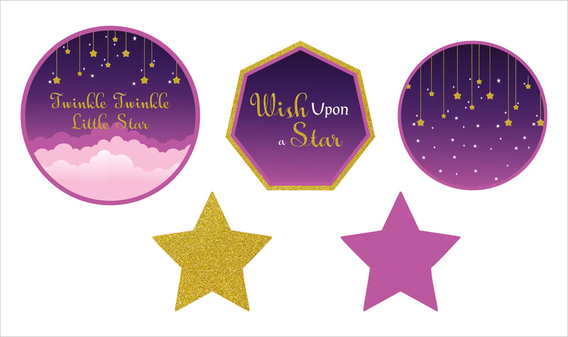 Twinkle Twinkle Little Star Theme Birthday Party Cake Topper /Cake Decoration Kit