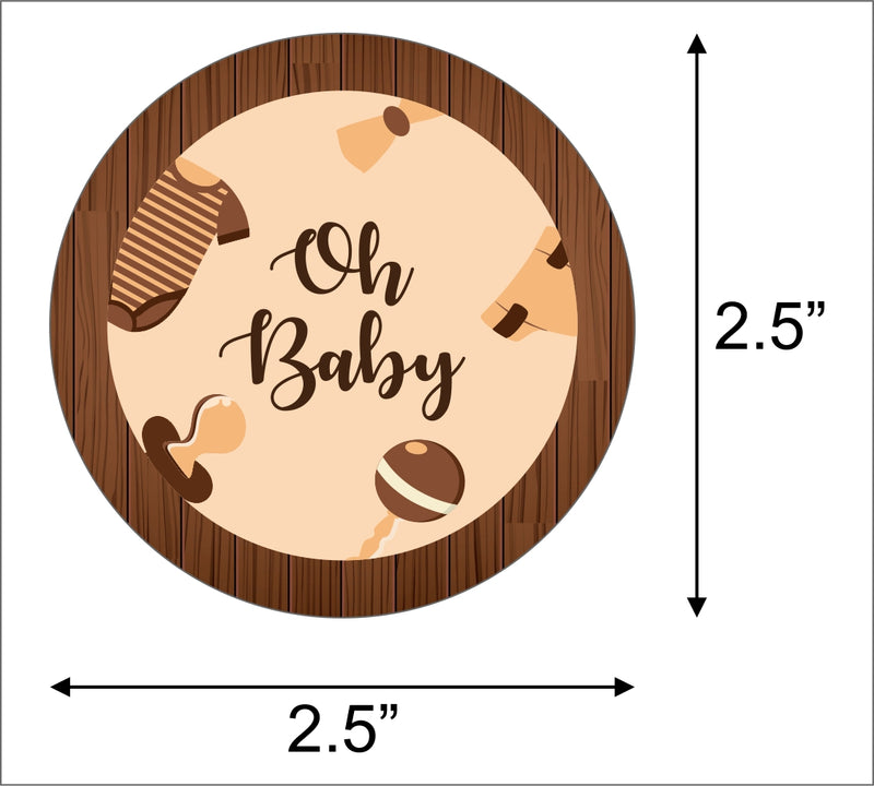 Oh Baby Party Thank You Gift Tags 