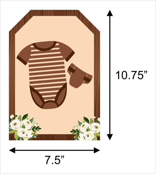Oh Baby Paper Door Banner for Wall Decoration 