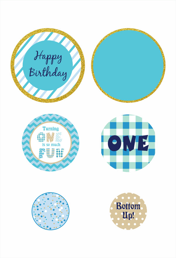 Fun Is One Theme Birthday Party Table Confetti