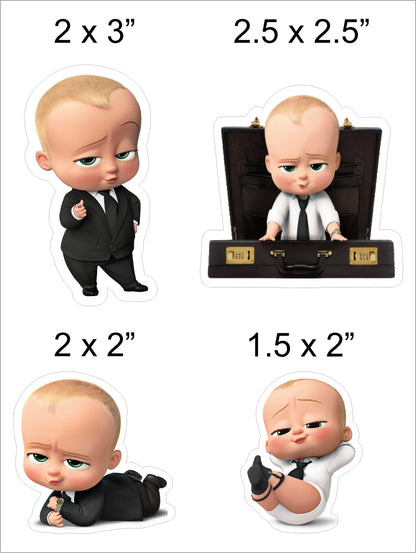 Boss Baby Theme Birthday Party Paper Decorative Straws