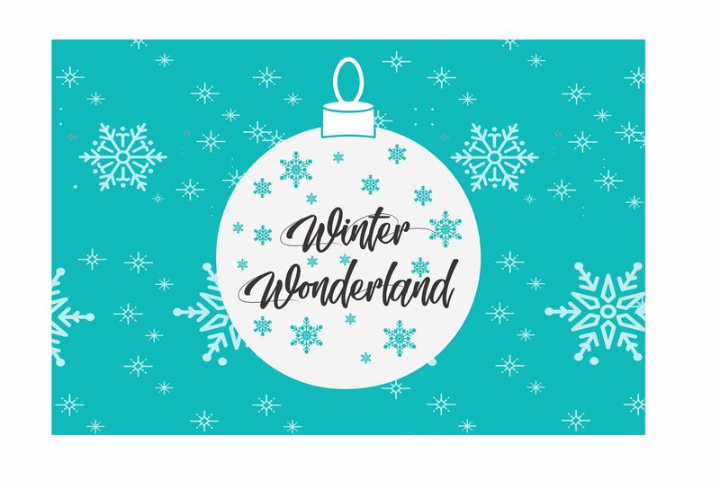 Winter Wonderland Theme Birthday Party Table Mats for Decoration