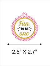 One Is Fun First Birthday Party Thank You Gift Tags