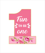 One Is Fun First Birthday Welcome Board