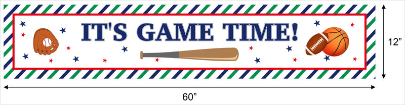 Sports  Theme Birthday Long Banner for Decoration