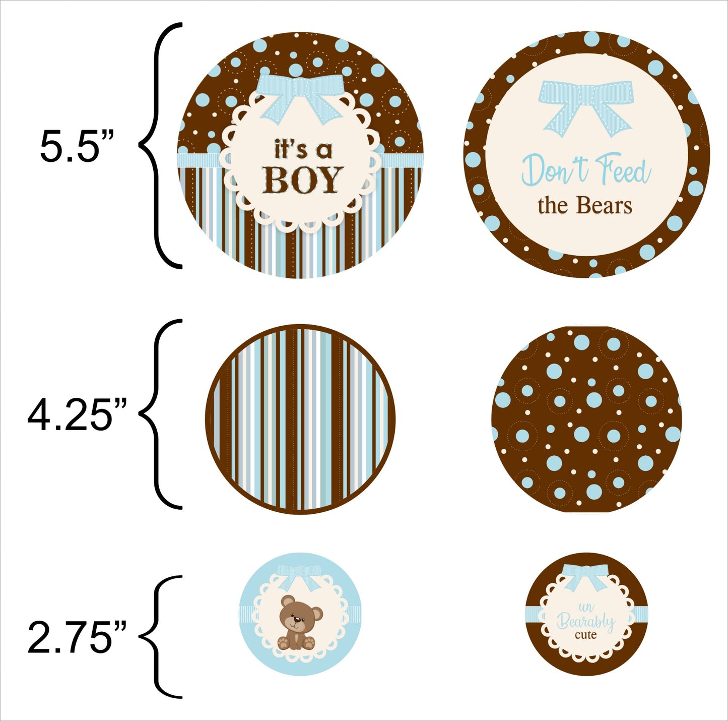 Cute Teddy Theme Welcome Baby Table Confetti