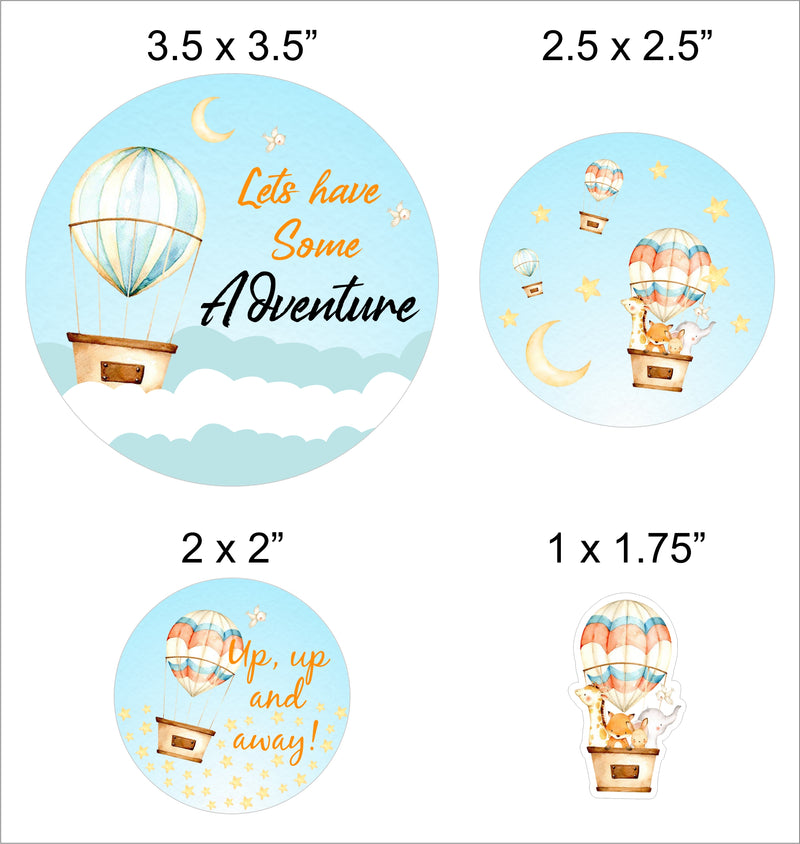 Hot Air Theme Birthday Party Paper Decorative Straws