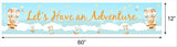 Hot Air Birthday Party Long Banner for Decoration