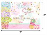 Two Sweet Theme Birthday Party Backdrop 