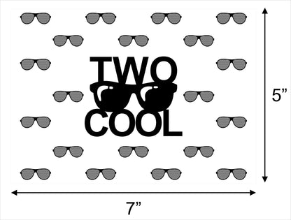 Two Cool Theme Birthday Party Backdrop 