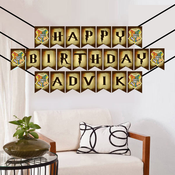 Harry Potter Theme Birthday Party Banner for Decoration