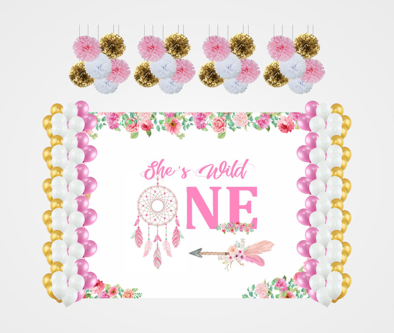 Wild One Birthday Party Decoration Kit