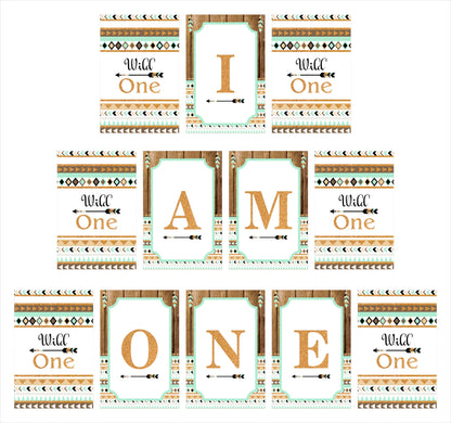 Wild One Birthday Party Banner for Decoration