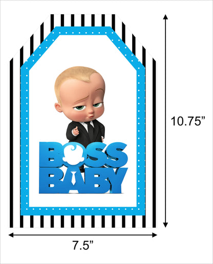 Boss Baby Theme Birthday Paper Door Banner for Wall Decoration