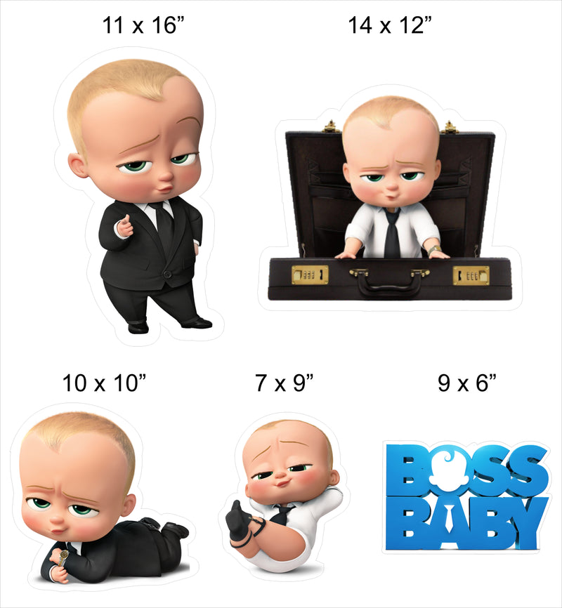 Boss Baby Theme Birthday Party Cutouts