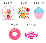 Candy Land  Theme Birthday Party Paper Decorative Straws