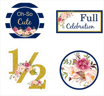 Half Birthday Cutout Pack For Boys Birthday Decoration