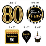 80th Birthday Party Theme Hanging Set for Decoration 