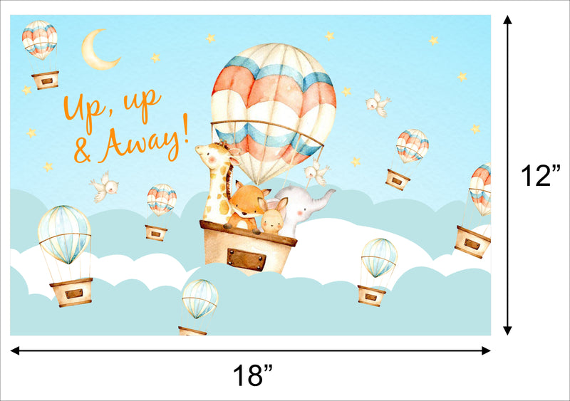 Hot Air Birthday Table Mats for Decoration