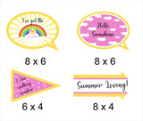 Sunshine Theme Birthday Party Photo Booth Props Kit