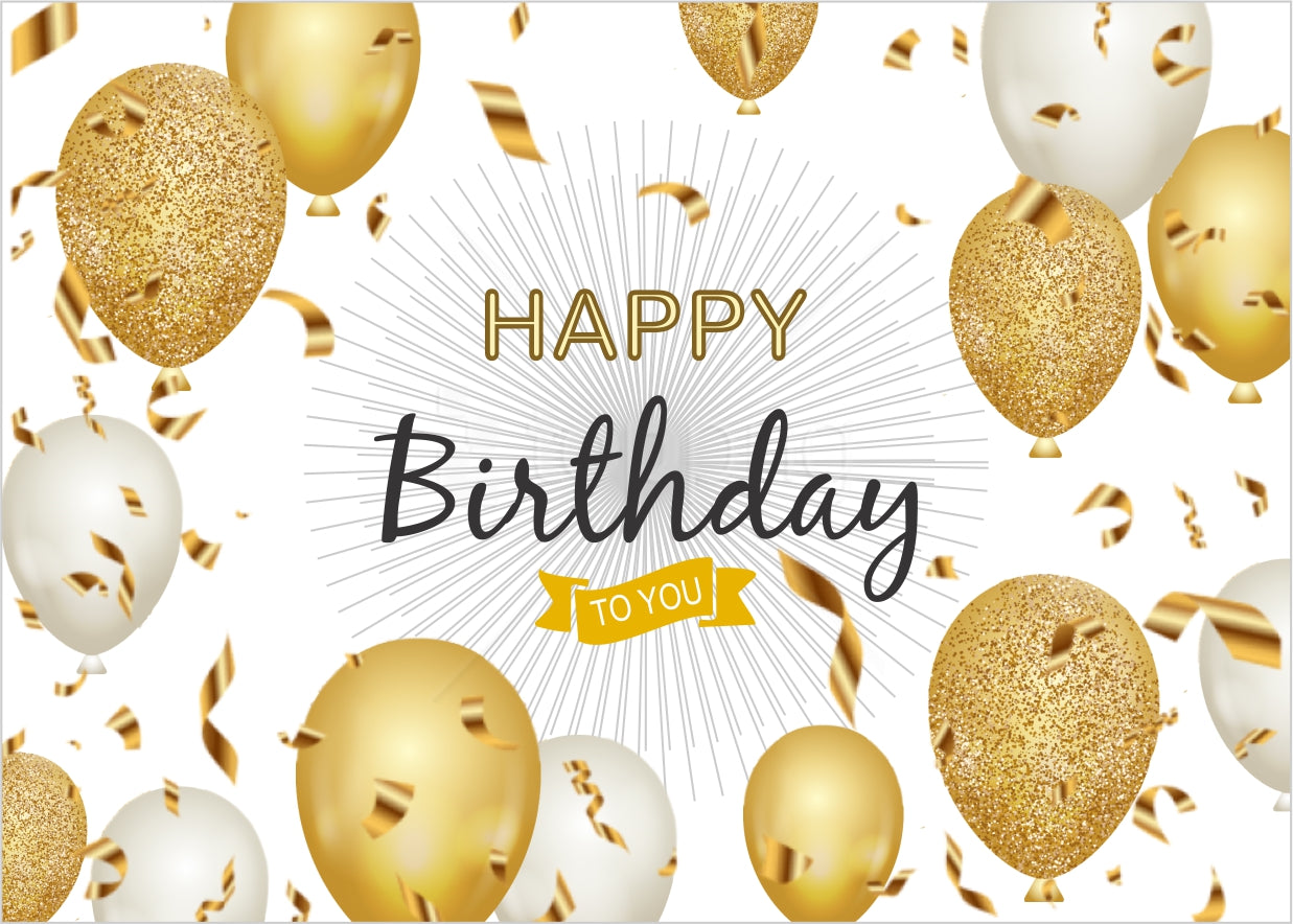 Joyful Birthday Party Backdrop 