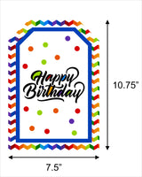 Joyful Theme Birthday Paper Door Banner for Wall Decoration 