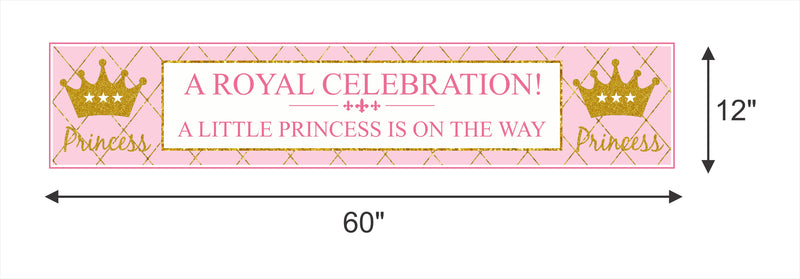 Princess Birthday Party Long Banner for Decoration