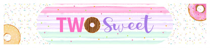Two Sweet Theme Birthday Party Long Banner for Decoration