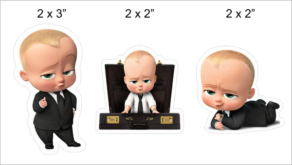 Boss Baby Theme Birthday Party Cupcake Toppers for Decoration