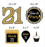 21st Birthday Party Theme Hanging Set for Decoration 