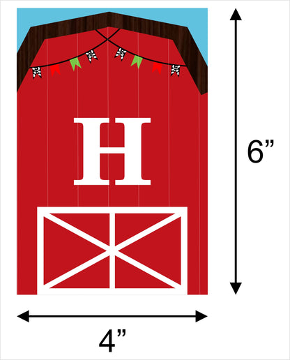 Personalized Barnyard  Banner For Birthday Decoration I Happy Birthday Banner