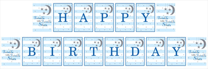 Twinkle Twinkle Little Star Theme Birthday Party Banner for Decoration