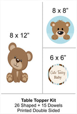 Baby Boy Cute Teddy- Table Top For Welcome Baby Boy Decoration