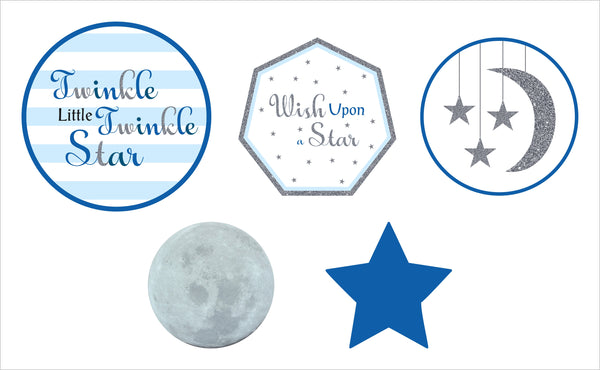 Twinkle Twinkle Little Star- Boy Theme Cake Topper For Birthday Party