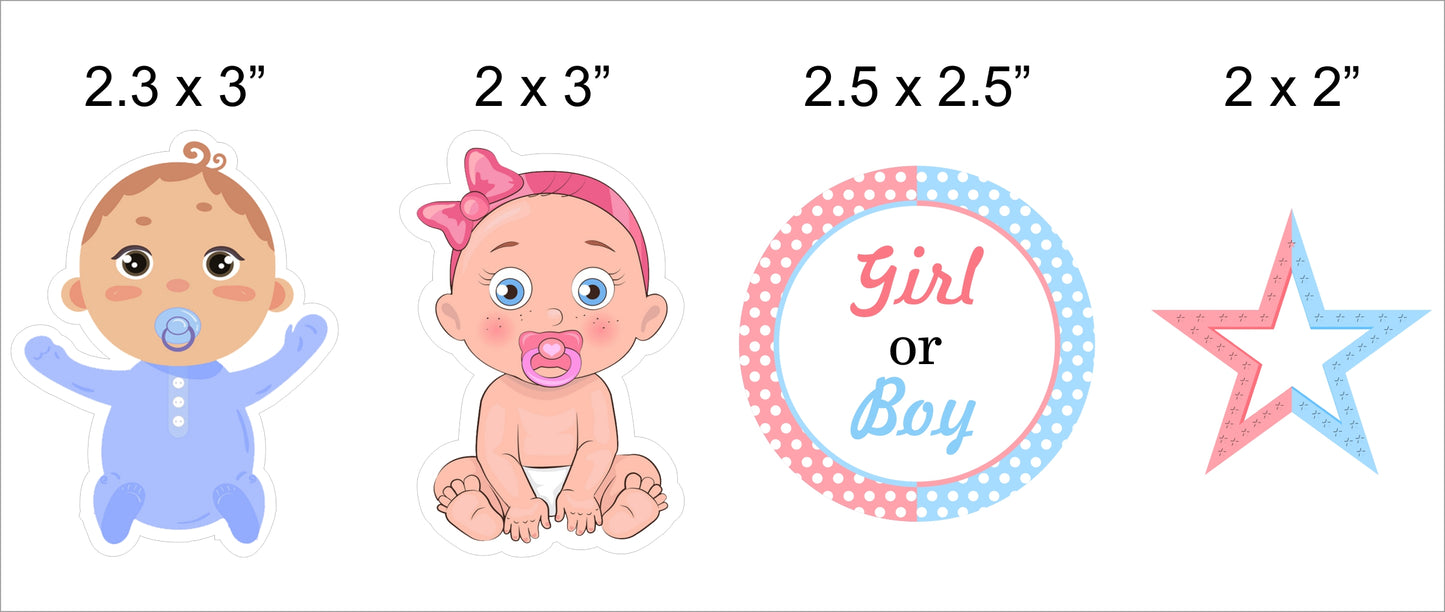 Baby Shower Party Paper Decorative Straws