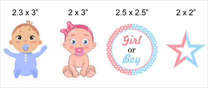 Baby Shower Party Paper Decorative Straws